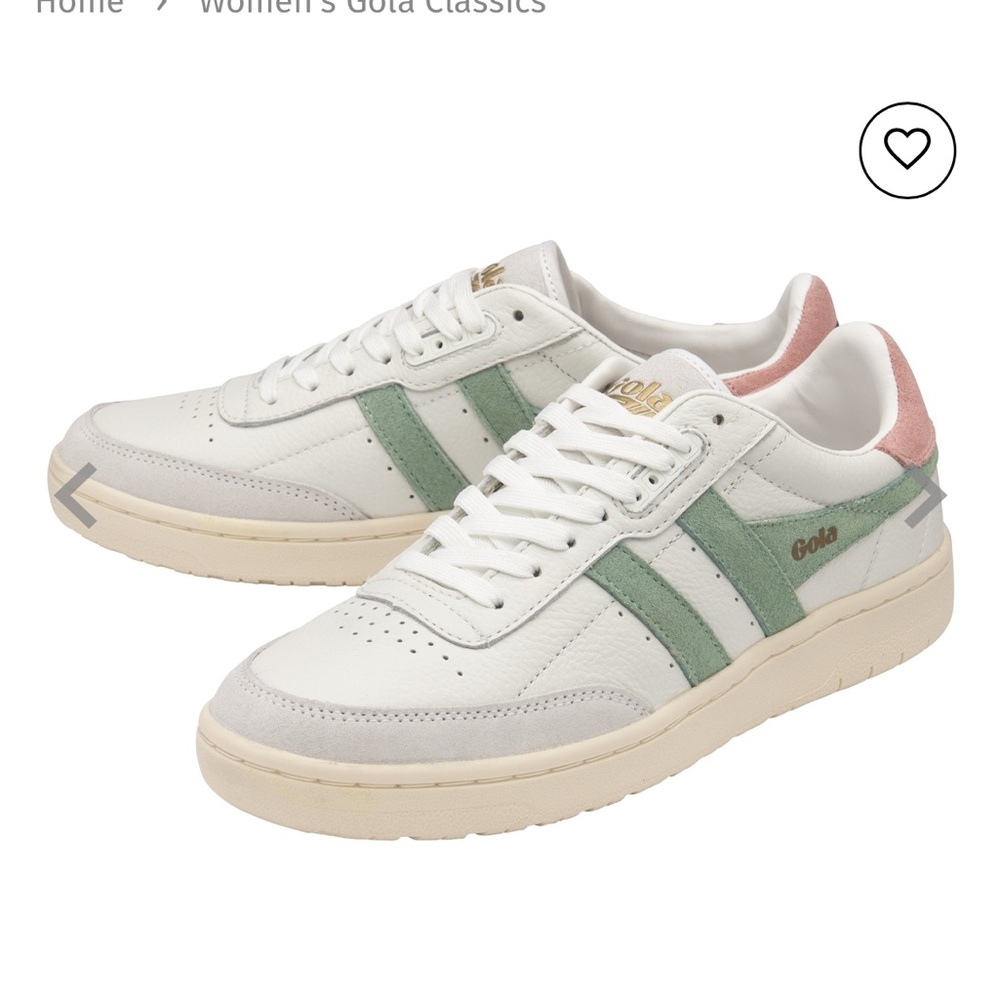 Gola Classics Women's Falcon White and Green Sneakers